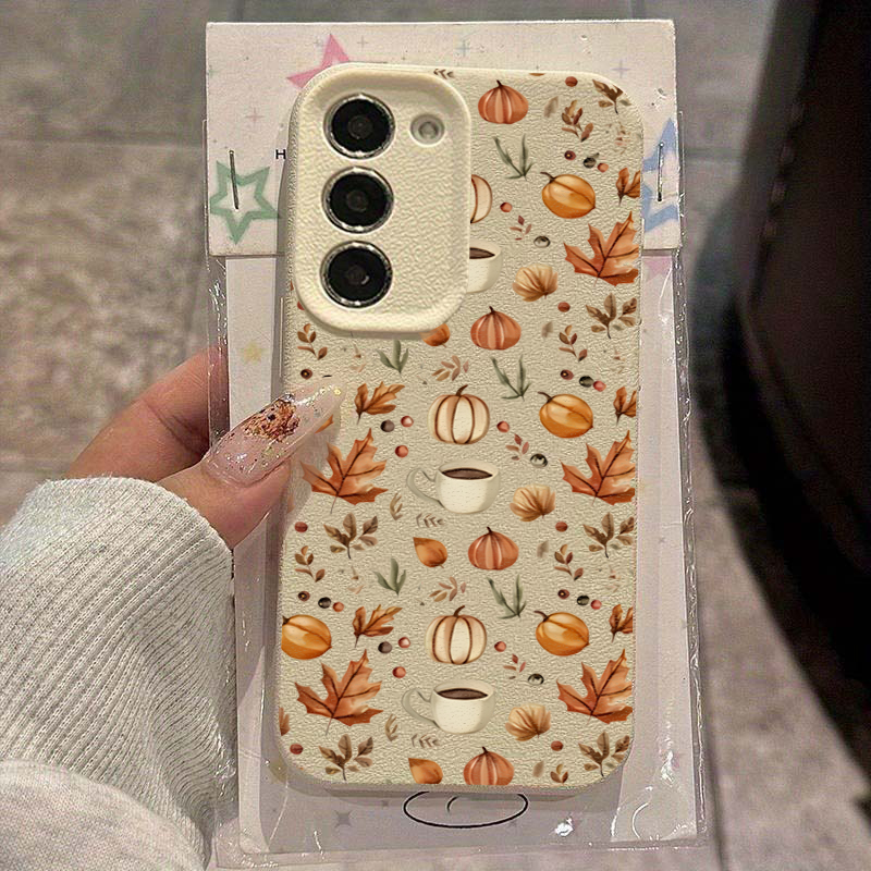 Samsung Galaxy A55 - Herbst Kürbis Kaffee Illustration Fall Für