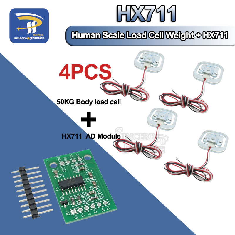 Muscle Sensor Emg - 4Pcs 50kg Menschlichen Maßstab Wägezelle Gewicht