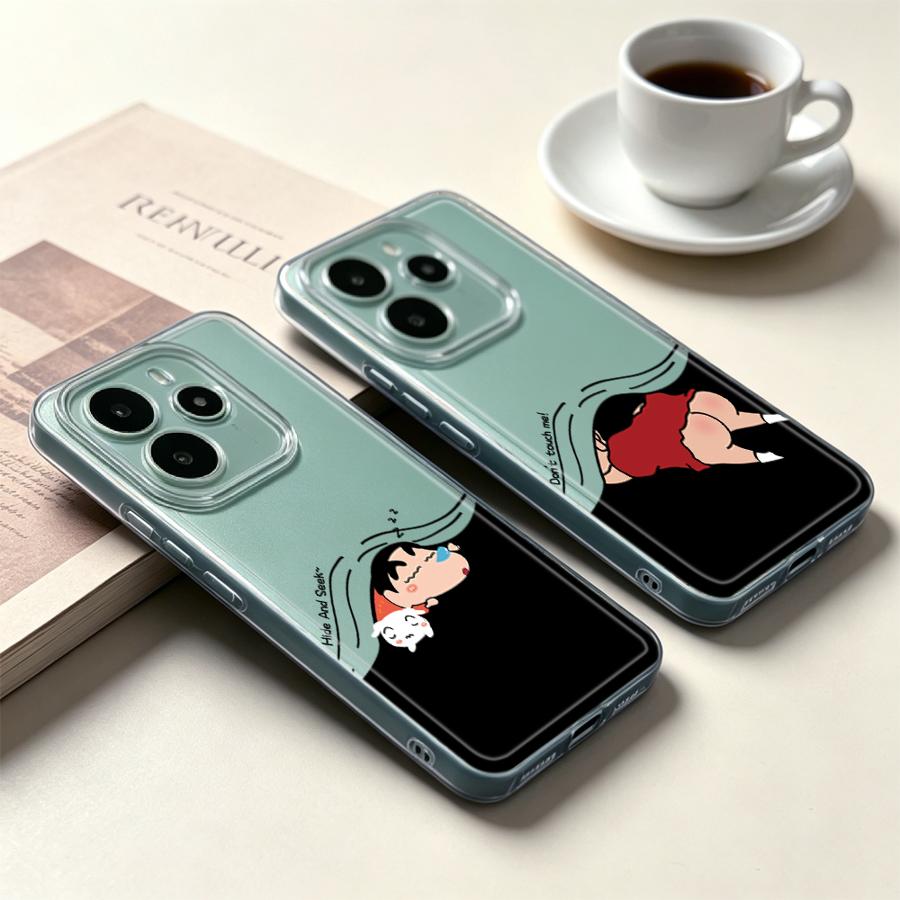 Xiaomi Redmi Note 14 - Cartoon Shin-ChanS Weiche Handyhülle für Xiaomi