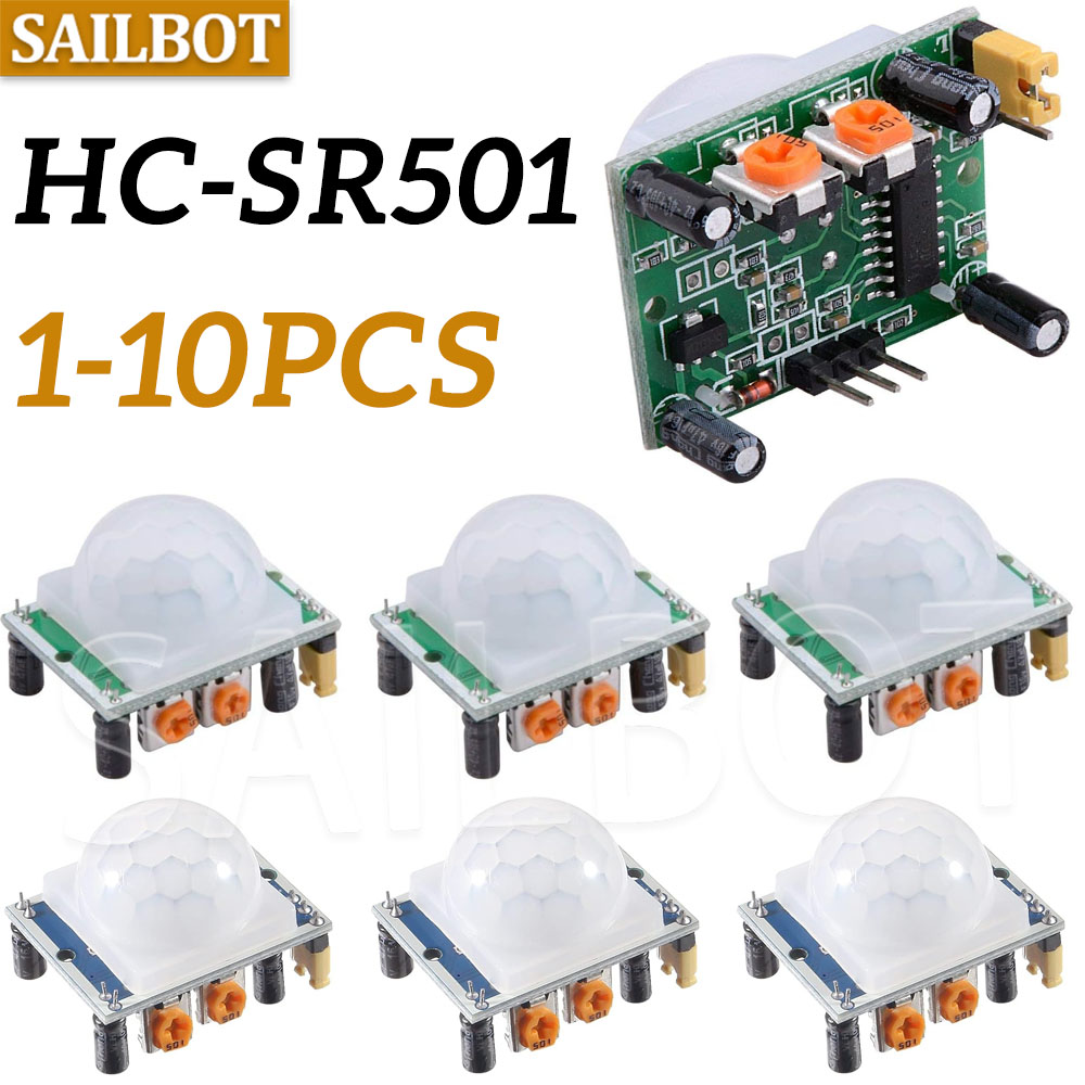 Muscle Sensor Emg - HC-SR501 PIR-Infrarotsensor, IR-Pyroelektrisches Infrarot-PIR-Bewegungssensor-Detektormodul für Arduino