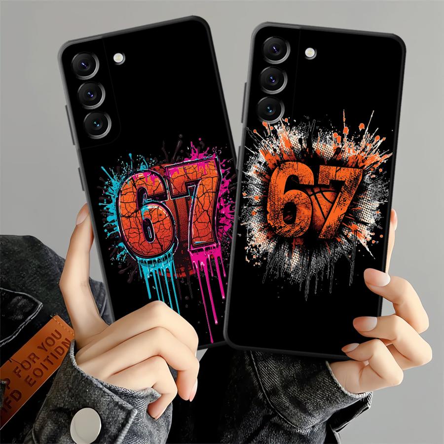 Samsung Galaxy A55 - Graffiti Basketball 67 Hülle für Samsung
