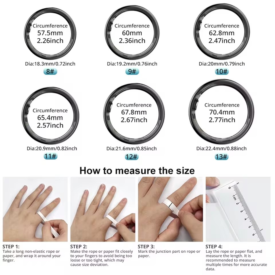 R09 Smart Ring Männer Frauen m – Temperature Ring Skin Bewertung und Preis