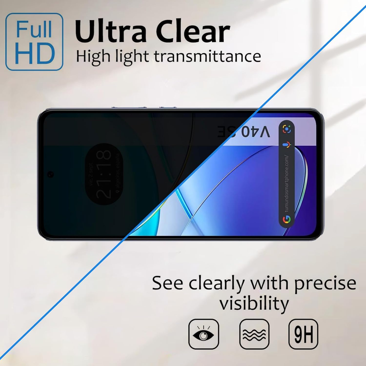 Für VIVO V40 SE Anti Spy gehär – Vivo V40 Bewertung und Preis